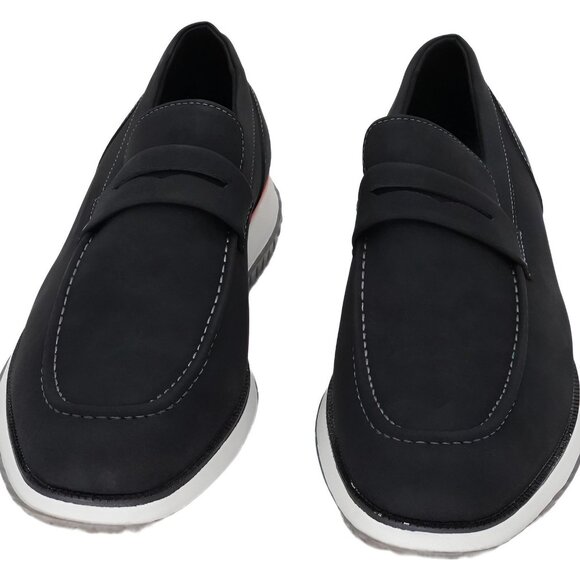 New York Company Ronan Penny Loafers Black Casual Dress Shoes US 12M EU 45